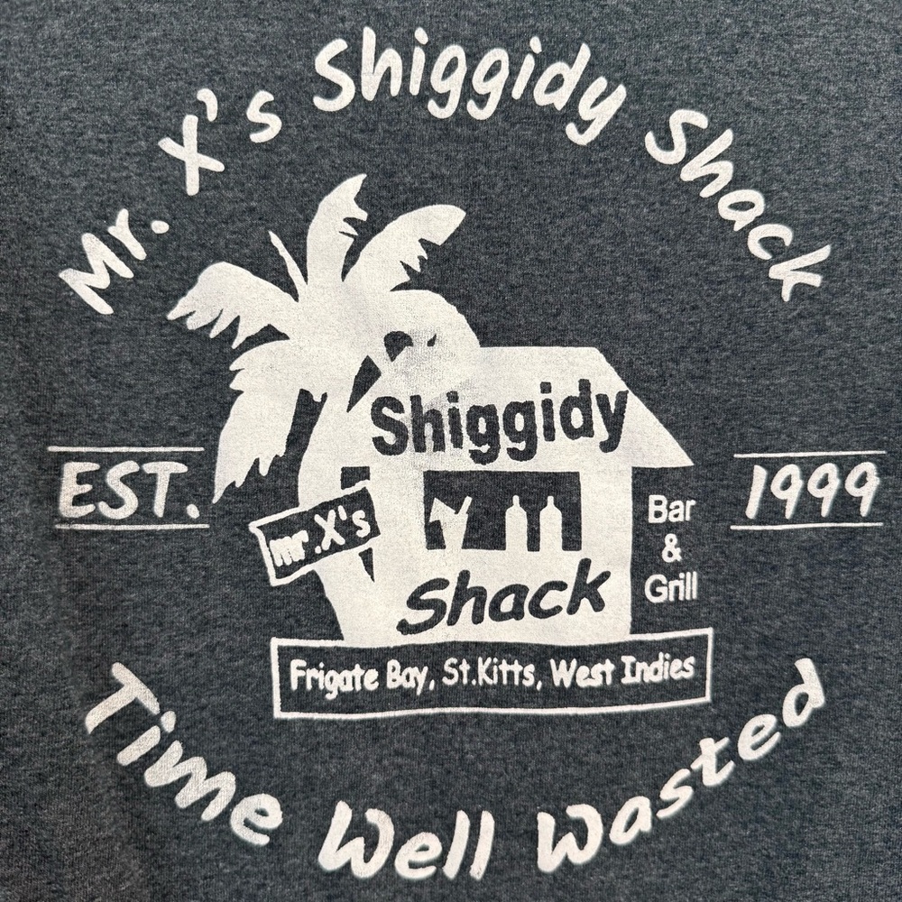 Mr X’s Shiggidy Shack St Kitts Graphic Tee Small